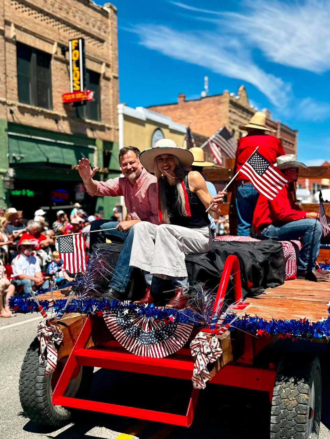 Brad and Carla July 4th Red Lodge Parade, 20260709